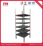 1 Ton Warehouse Metal Racks Disassemble 900mm Square Shape