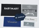 Washable Woven Clothing Labels OEKO Iron On Embroidered Patches