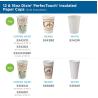 Buy cheap Disposable gold foil stamping black coffee cup takeaway double wall coffee paper cups with lid from wholesalers