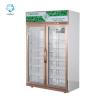 Buy cheap Air Cooling Upright Glass Door Chiller Double Door 1260L from wholesalers