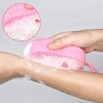 Customized High-Quality Soft Rubber Silicone Shower Brush For Shower Massage Use