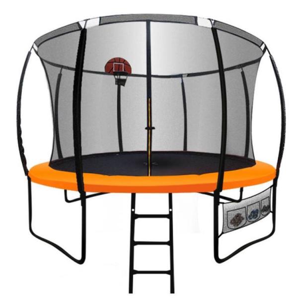 Buy cheap Outdoor Garden Kids Children Fitness Jumping Bed Round Trampoline With Basketball Goal Safety Net from wholesalers