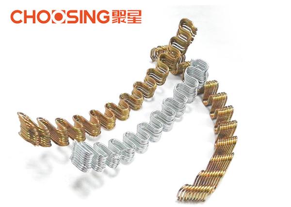 Anti Rust Silver Zig Zag Sofa Springs Precut 18" Length Strong Load - Bearing