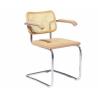 Buy cheap Vintage Stainless Steel Modern Chairs Rattan Cesca Style Chair With Arms from wholesalers