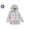 Buy cheap Stripes Little Girl Cardigan Sweaters , Hoody Girls Cardigan Jacket Buttons Closure from wholesalers