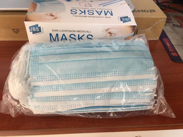 Buy cheap Non Woven 3 Ply Disposable Face Mask With Earloop from wholesalers