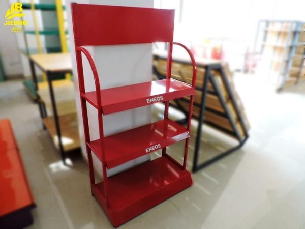 Disassembly Light Duty Storage Rack With Custom Logo Advertising Board Red