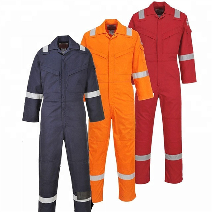 Reusable Flame Retardant Waterproof Overalls With Reflective Tape Protective EN11612