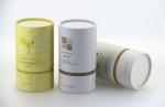 Delicate White Cardboard Tube Packaging For Flower Tea Powder