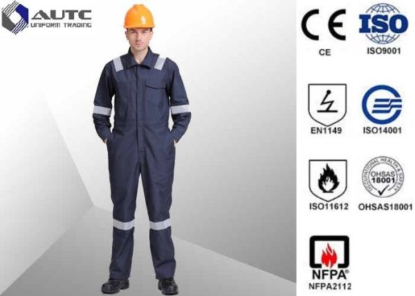 Buy cheap L Royal Blue 100% FR Cotton Flame Retardant Work Clothes FR Coverall from wholesalers
