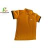 Buy cheap Fashional Mens Orange Printed Polo Shirts 100% Polyester Silk Screen Printing from wholesalers