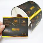 Waterproof Custom Label Stickers Roll For Hair Shampoo Container Bottle