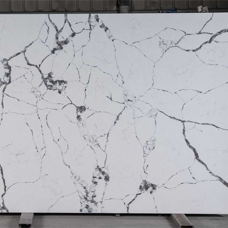 Fumigated Wooden Bundle Quartz Stone Slab Door To Door Available Color Copy