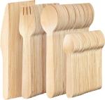 Lightweight Disposable Wooden Cutlery Set Customizable Sustainable