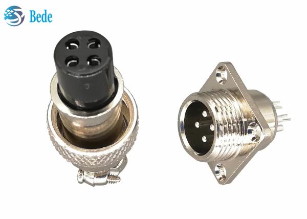 Buy cheap 5 6 7 Pin M12 Circular Connector With Square Flange Male And Female Sets from wholesalers