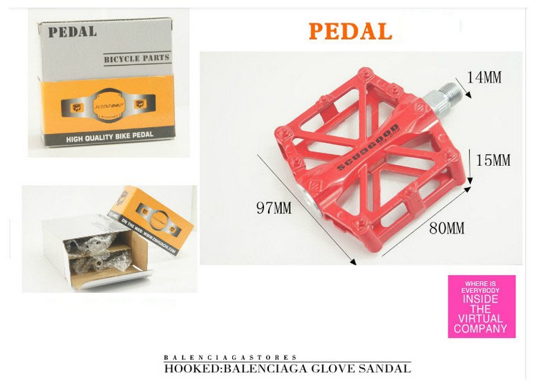 Colorful Electric Bike Parts Aluminum Mountain Bike Pedals