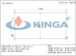 X-Trail T30 2001 Auto Car Nissan Condenser 92100-8h300 / Water - cooled Air
