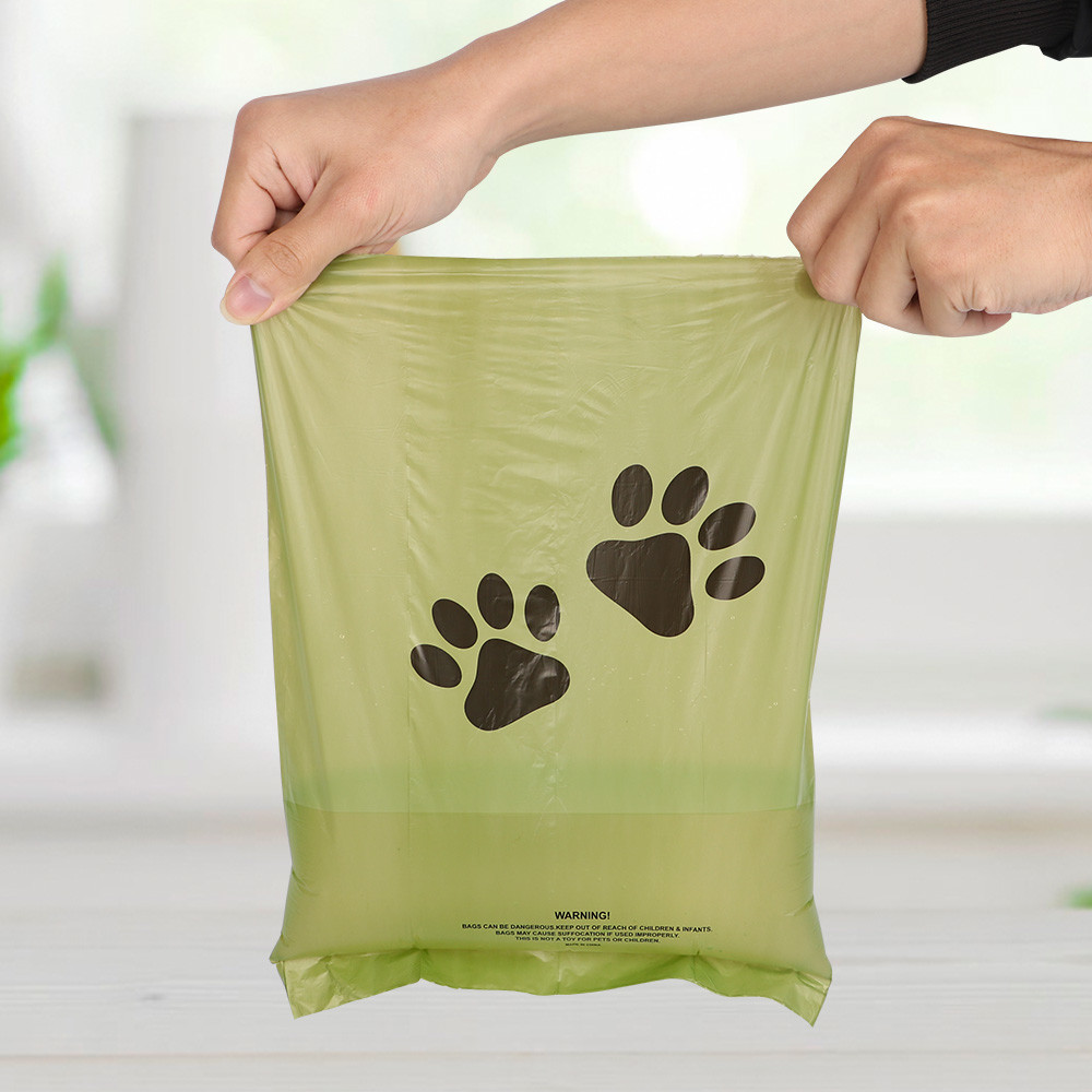 Eco Frendly EPI PE Biodegradable Dog Poop Bag 15 Microns 8 Rolls