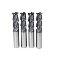 Buy cheap HRC45 HRC 48 HRC 55 End Mills 2/3/4 Flute Solid Carbide End Mill product