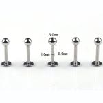 Surgical Stainless Steel Eyebrow Nose Lip Captive Bead Ring Tongue Piercing