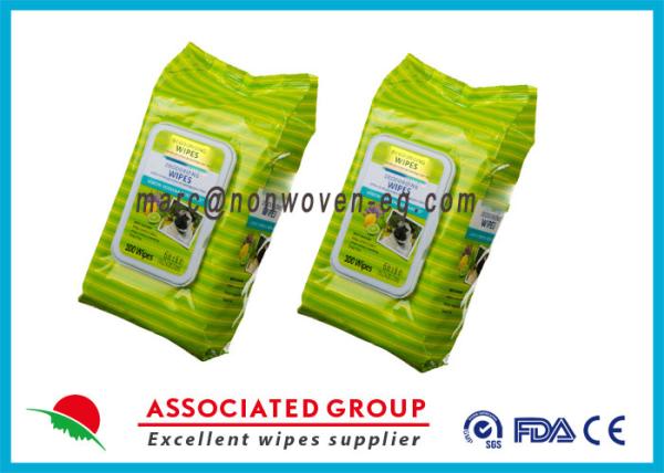 Buy cheap Pet Dander Wipes For Cats / Disposable Puppy Bath Wipes 100 Count from wholesalers