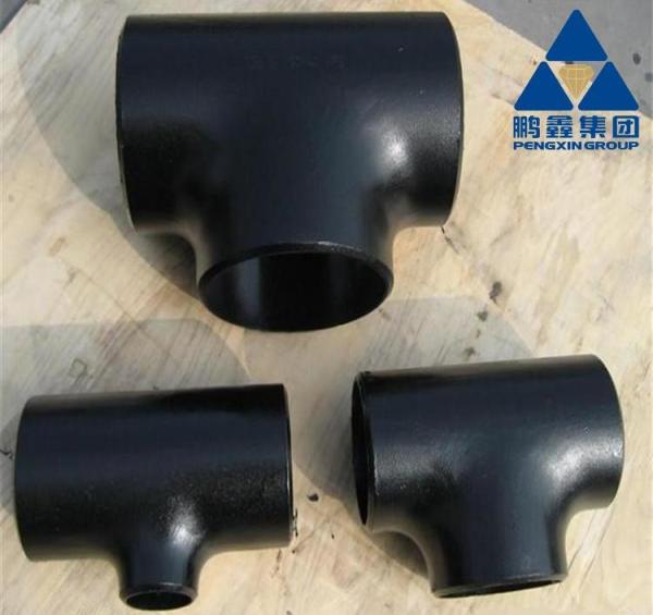 Buy cheap A 860 WPHY52 10"x6" SCH 40 Unequal Pipe Tee Fittings Black Coating BW ASME B16.9 from wholesalers