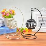 Vintage Pumpkin 300g Metal Candle Holders For Decoration