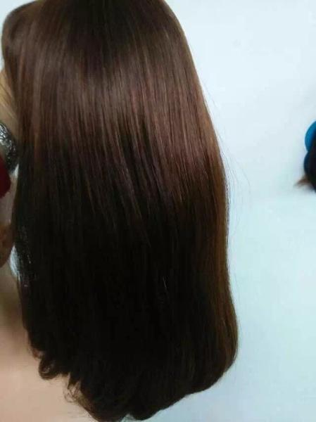 Buy cheap Factory Price 18 Inch Color #6 Unprocessed European Human Hair Jewish Wig Kosher Wig from wholesalers