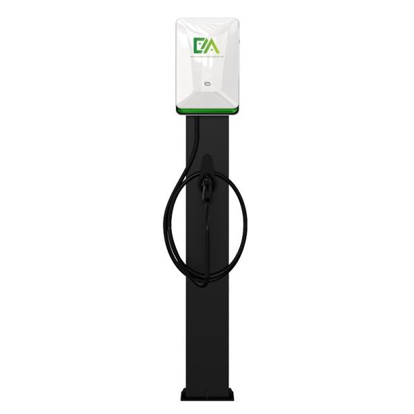 Buy cheap Pearl White Home / Commercial Column Electric Vehicle Charging Pile 7KW 22KW 32A from wholesalers