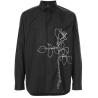 Buy cheap Black Color Mens Fashion Casual Shirts Long Sleeve Slim Fit Breathable from wholesalers