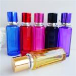 refillable perfume spray bottle 25ml recycled glass bottles black blue red pink