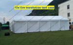Glass Wall 10 x 15m Outside Storage Tent Customized Printing On The Grassland