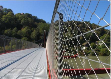 Buy cheap Diamond 1x19 25x25mm Stainless Steel Knotted Rope Mesh Strongest Type Tend from wholesalers