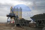 HZS50 Fixed Precast Concrete Batching Plant, Portable Concrete Mixing Station