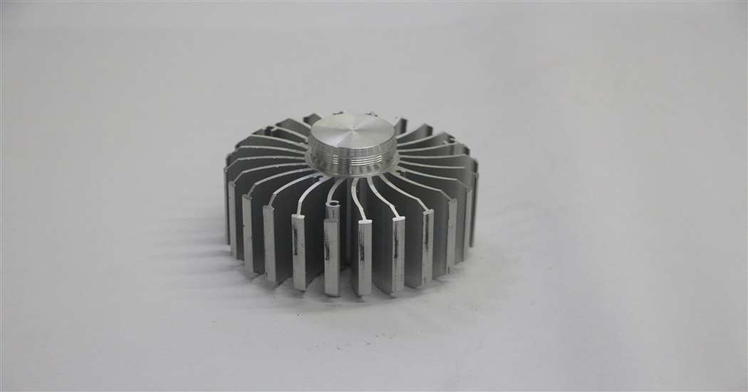 Energy Saving Round Extruded Aluminum Heatsink OEM / ODM Available