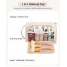 Buy cheap Transparent Cosmetic Case Travel Makeup Zipper Pouch Toiletry Bag with Handle from wholesalers