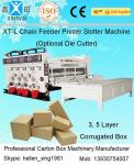 Corrugated Carton Making Machine / Manufacturing Machinery With Chain Feeder