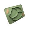 Buy cheap Custom Green Silicone Baby Tray Fox Shape BPA Free Silicone Baby Plate from wholesalers