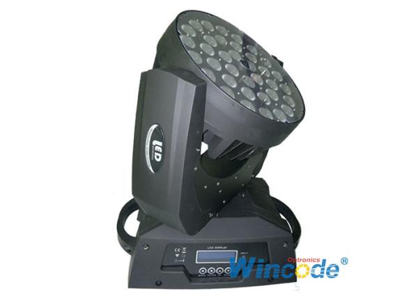 Led Rgb Stage Lighting RGBWA + UV 6 In 1 , LED Moving Head Zoom Light 36pcs 18
