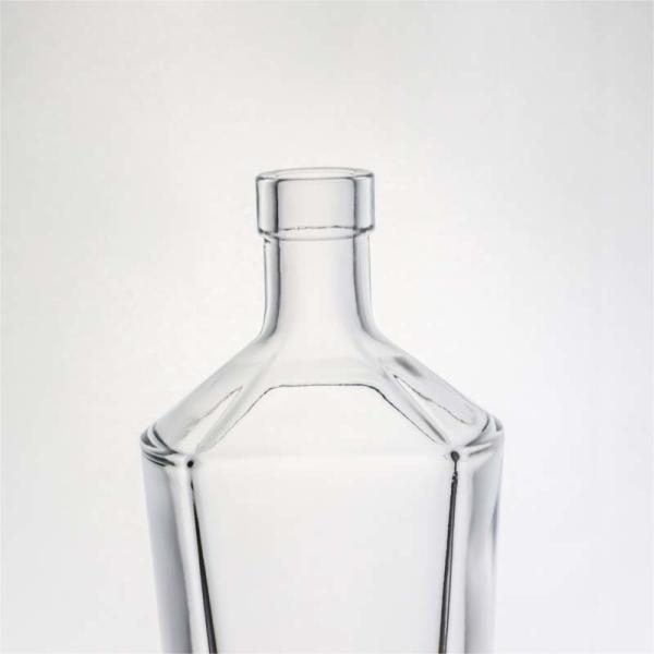 Buy cheap Glass Liquor Bottle for Whisky Gin Rum Vodka 500ml Capacity and Cork Stopper Included from wholesalers