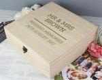 Natural Wood Color Small Unfinished Pine Wooden Gift Packaging Box With Logo
