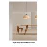Buy cheap Nordic Simple Wabi-Sabi Style Led Droplights Living Room Bedroom Dome Pendant Light(WH-AP-589) from wholesalers