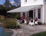 Balcony Aluminium Waterproof Retractable Awning With Rain Channel Half Box On