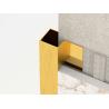 Buy cheap Brushed Square Shape Stainless Steel Tile Trim 0.6mm Finishing Strip Outside from wholesalers