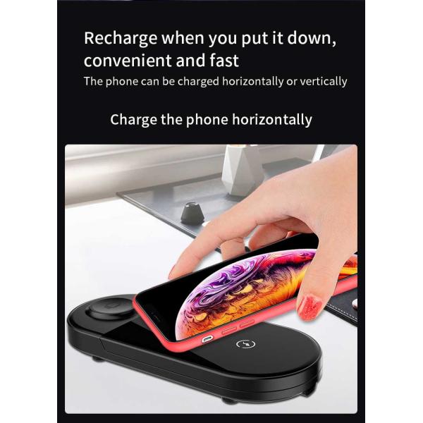 15W Fast Charge Qi Magnetic Stand Wireless Charger For Iphone 12