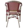 Buy cheap 100% Handmade Red Rattan Stackable Commercial Dining Chairs from wholesalers