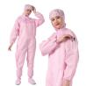 Buy cheap Washable Blue Anti-static Clean Room Working Clothes ESD Garment Jumpsuit Without Hood Cleanroom Coverall Without Hood from wholesalers