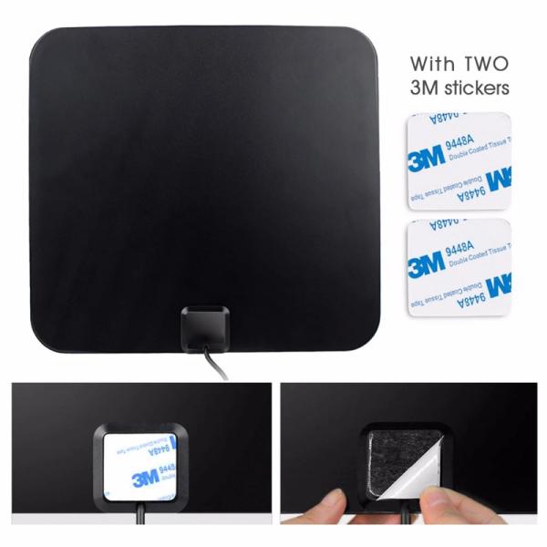 Buy cheap ABS 50 Mile Range Amplified Indoor HDTV Antenna with Detachable Amplifier Signal Booster from wholesalers