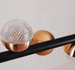 Switch Control Large Gold Contemporary Suspension Lights Hardwired Installation