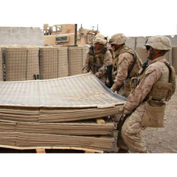 Buy cheap Low Carbon Steel Wire Welded 75*75mm Military Defensive Barriers For Shooting Field from wholesalers